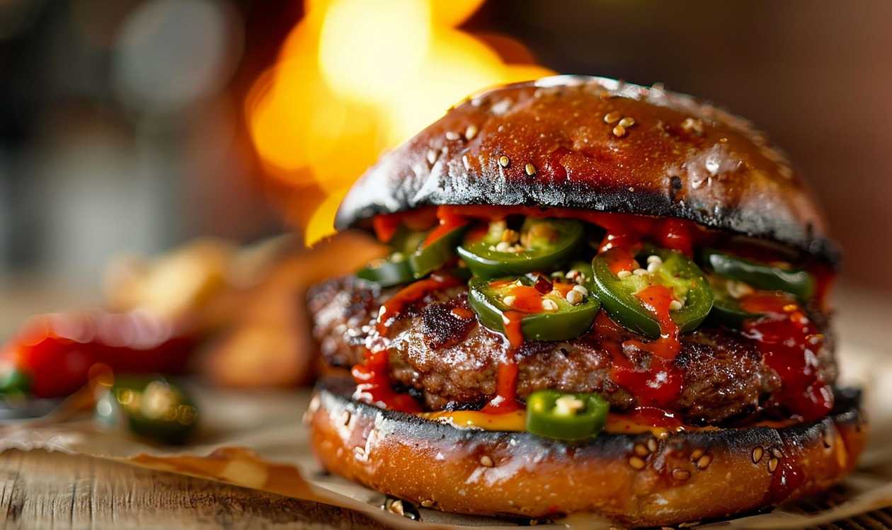 Spicy Jalapeno Burger - Inferno Bite