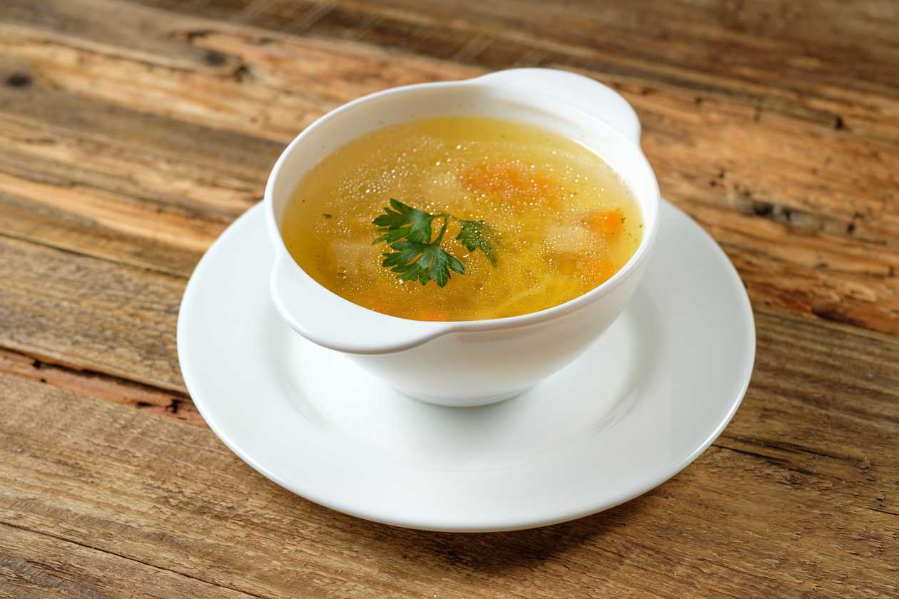 Baby chicken soup