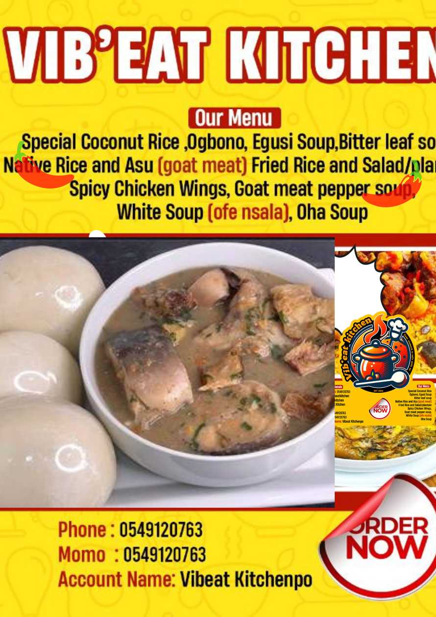 Ofe Nsala or White Soup with Garri/ Semo/ Poundo