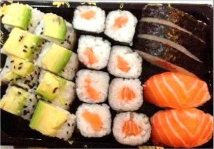 California Roll with Fried Onion