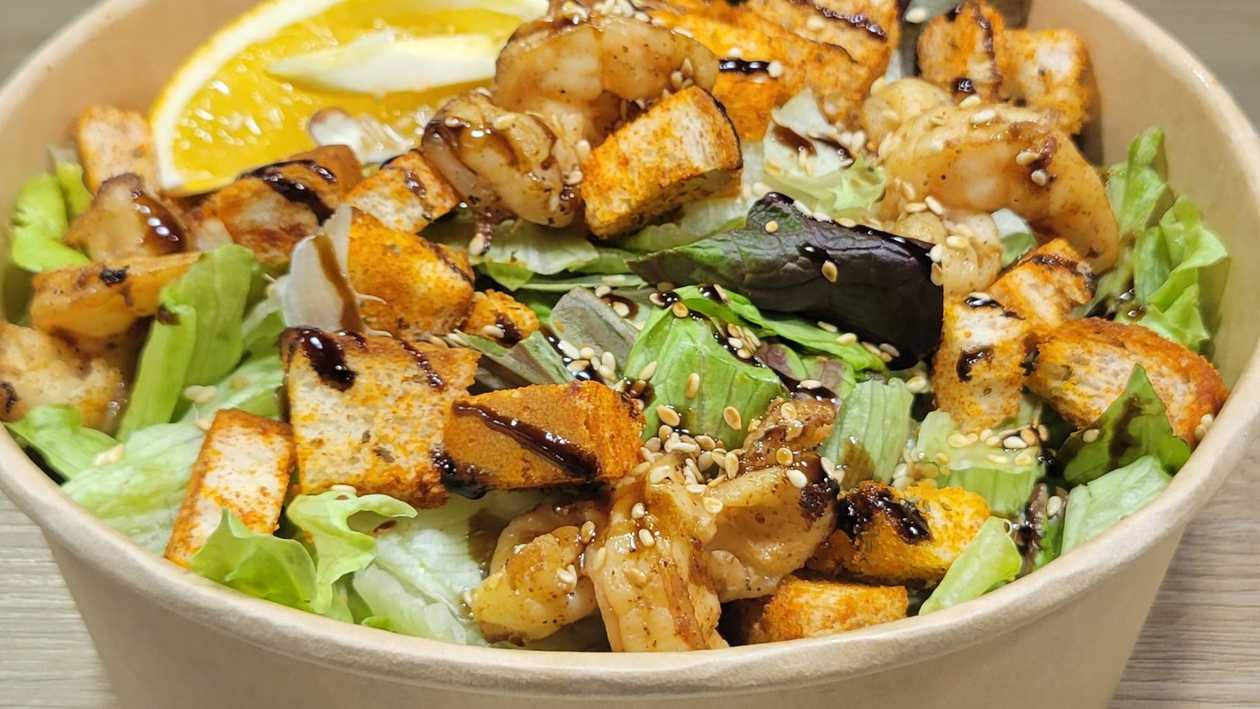 Caesar with shrimp