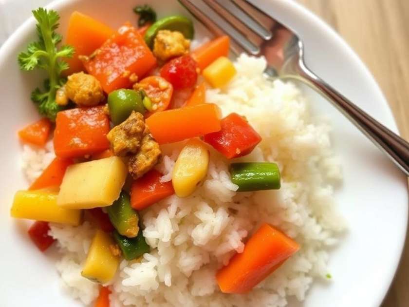 Serving of Vegetable Rice