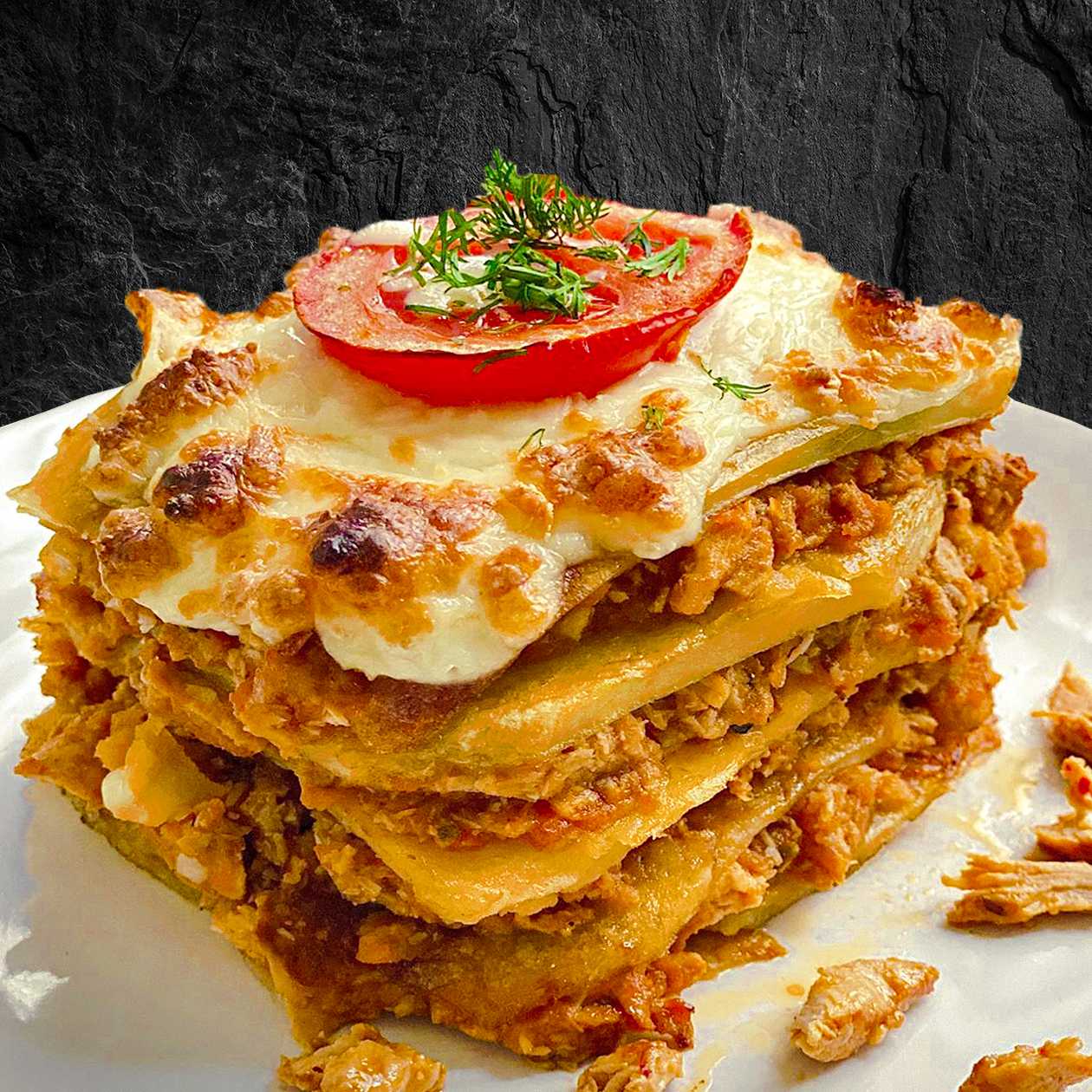 Lasagna cu piept de pui