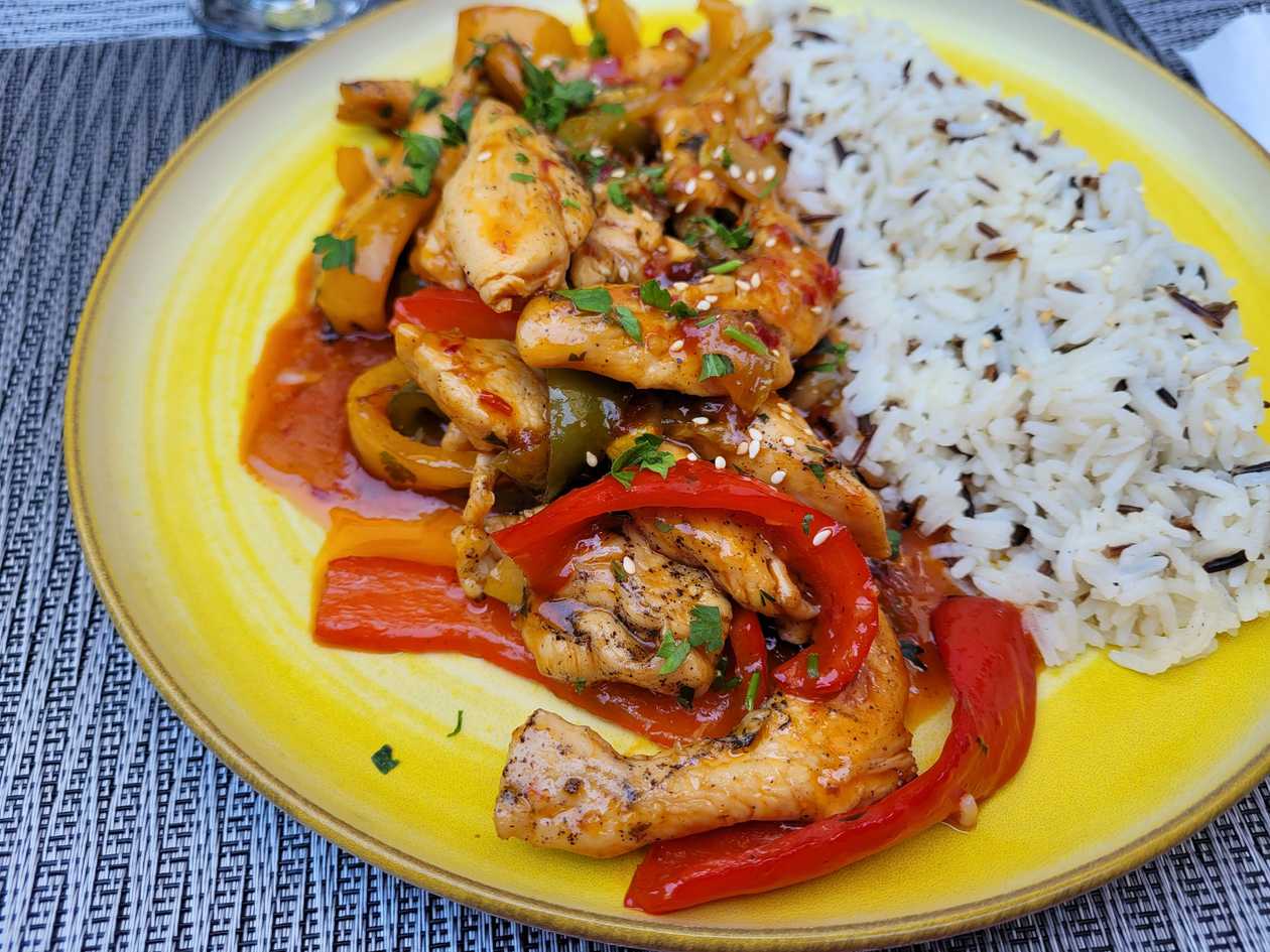 Asian Chicken with Wild Rice
