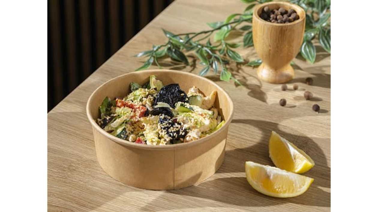 Chicken salad with prunes