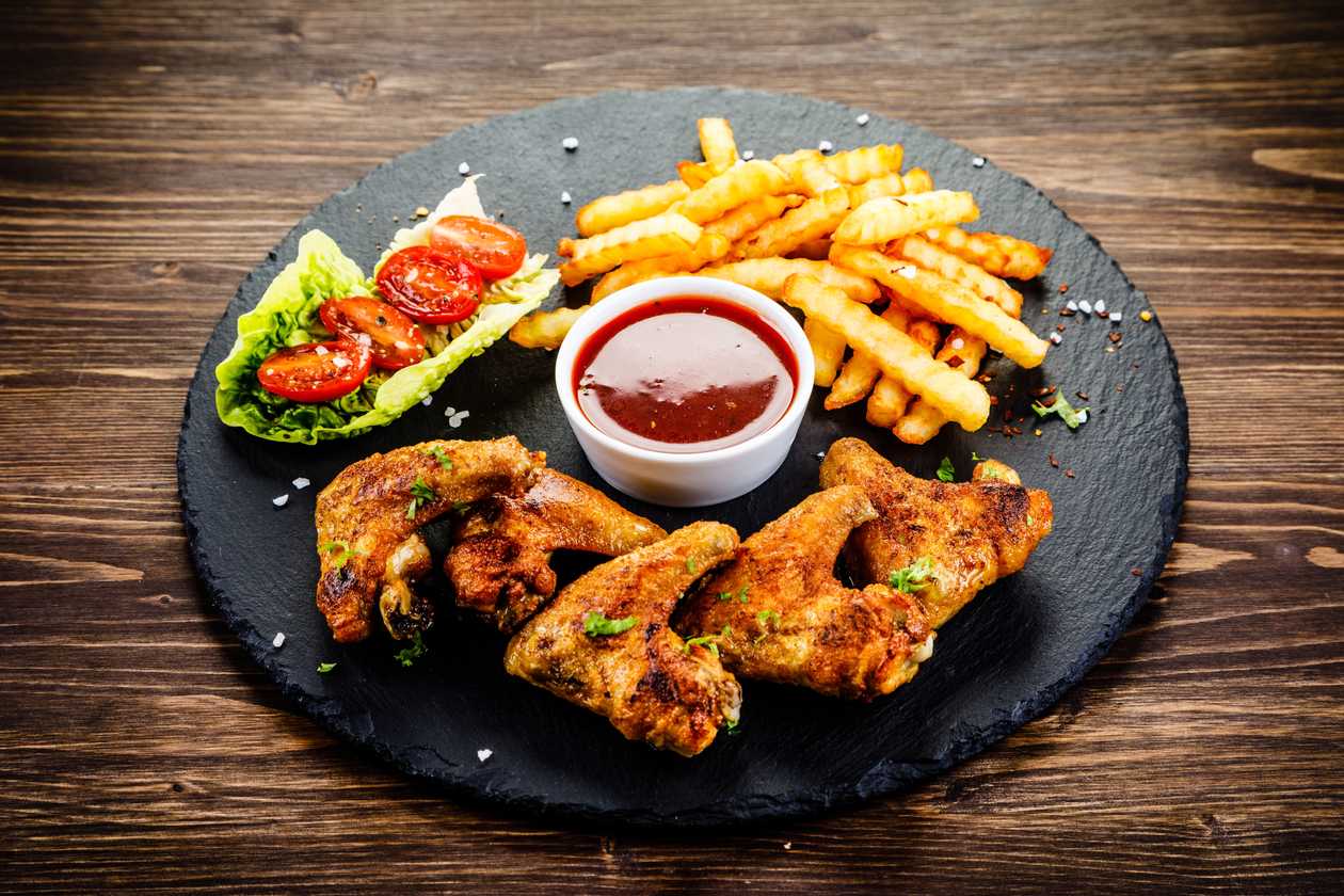 Chicken wings meal