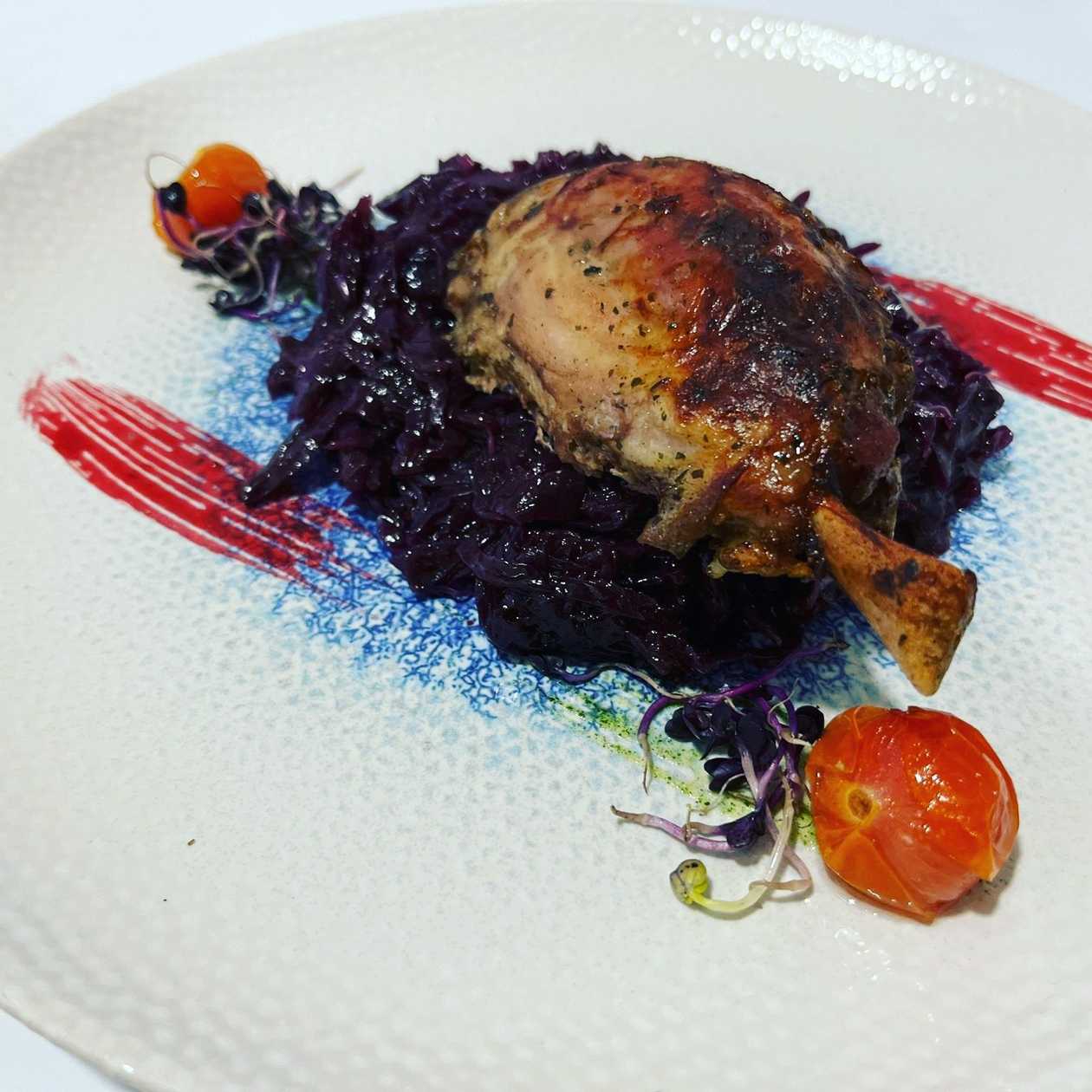 Pork Wing with Red Cabbage