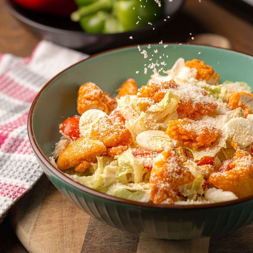 Caesar salad with chicken