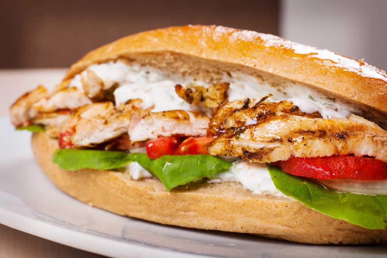 Chicken sandwich meal