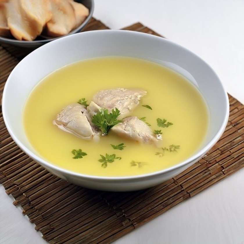 Greek style chicken soup