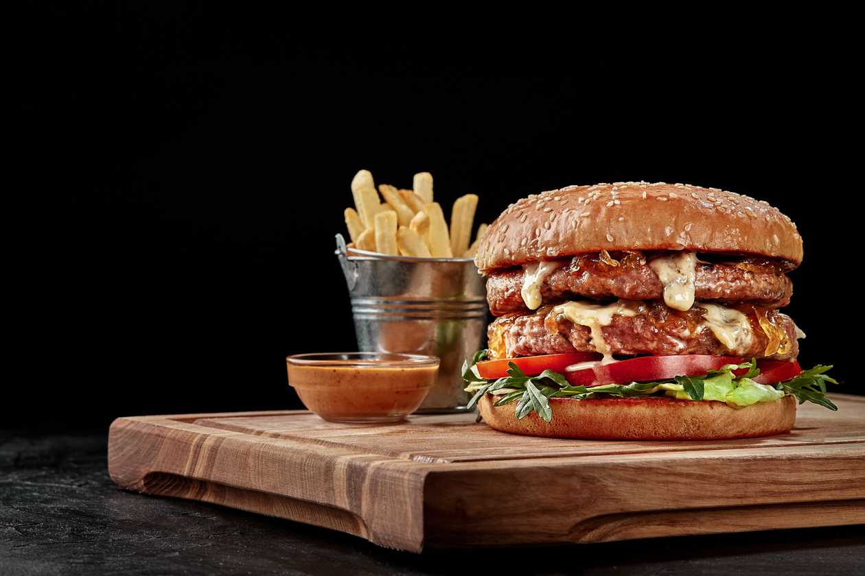 Double Simple Hamburger