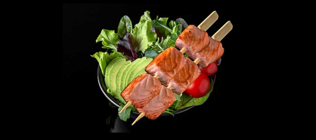 Grill Sake Salat