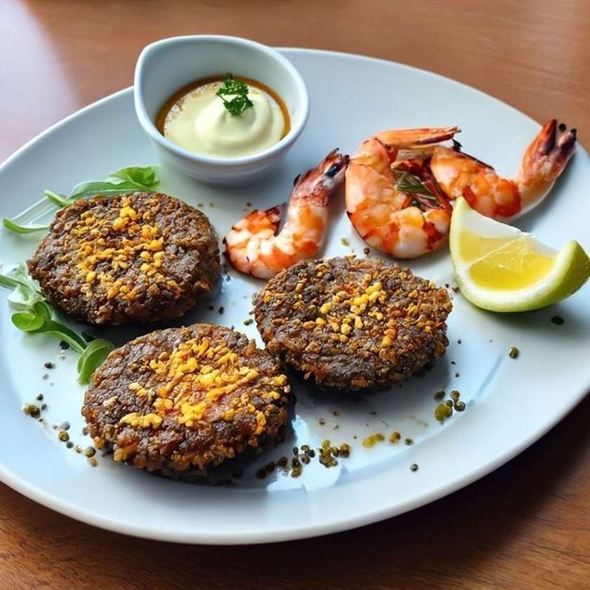 Fish with sesame