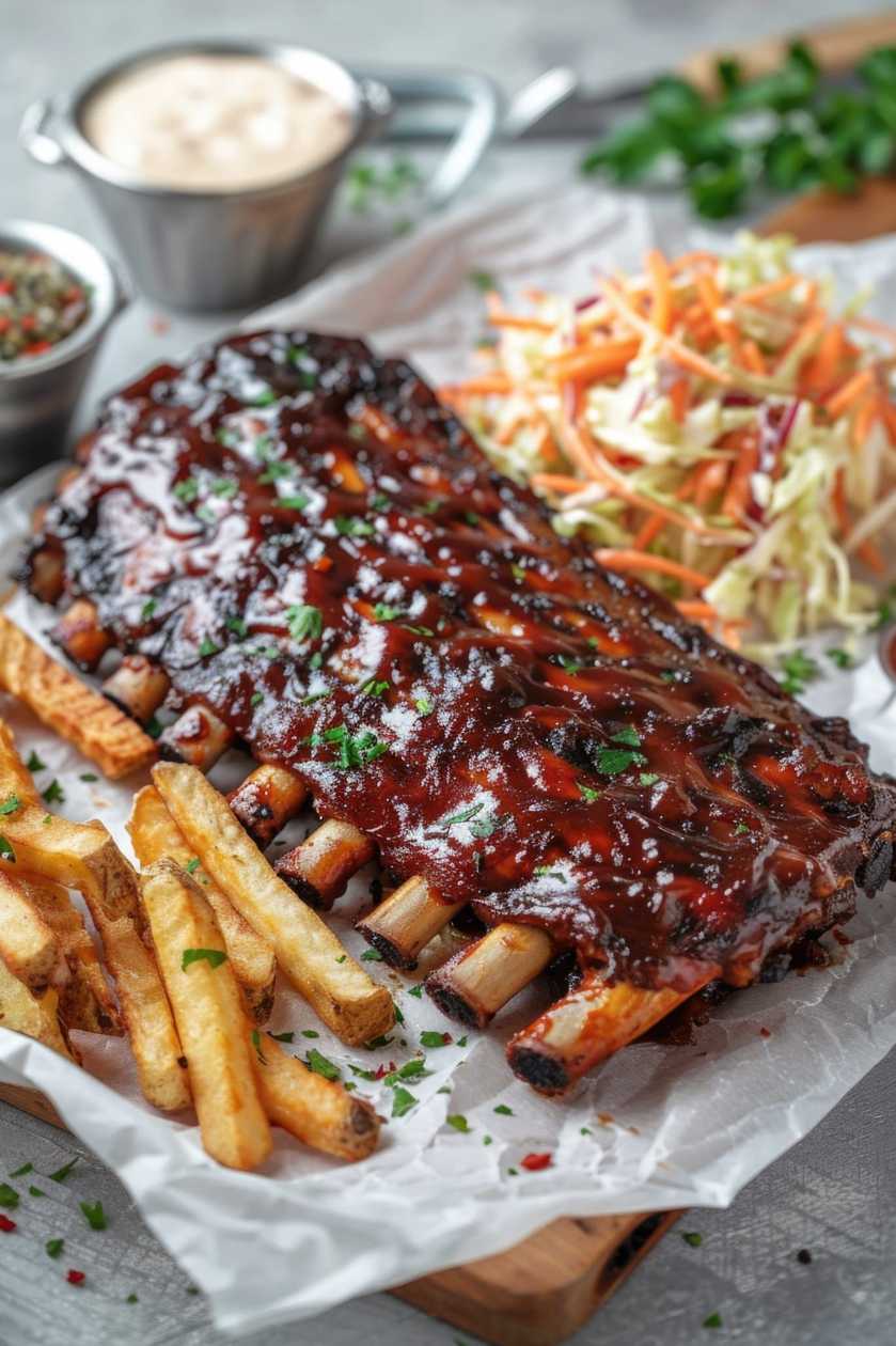 Coaste in Glazura BBQ