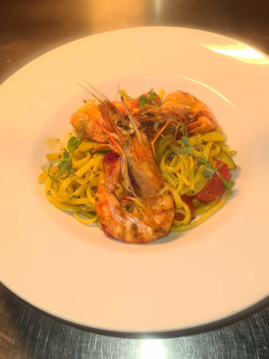 Green shrimp delight