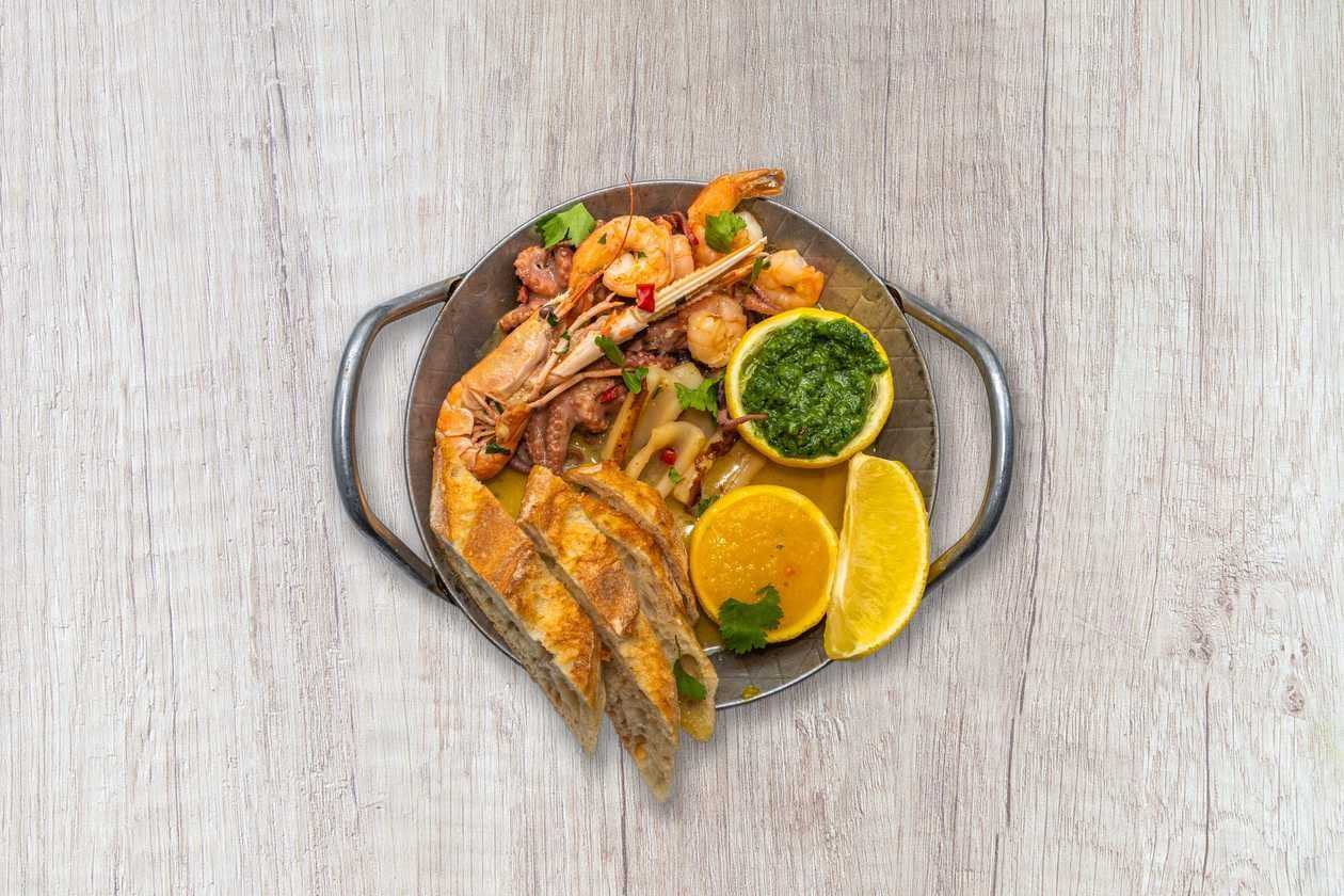 Seafood on the stove