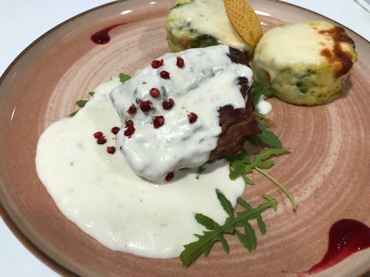 Beef Fillet Gorgonzola with Gratin Potatoes