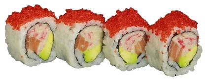 California tobiko red and black