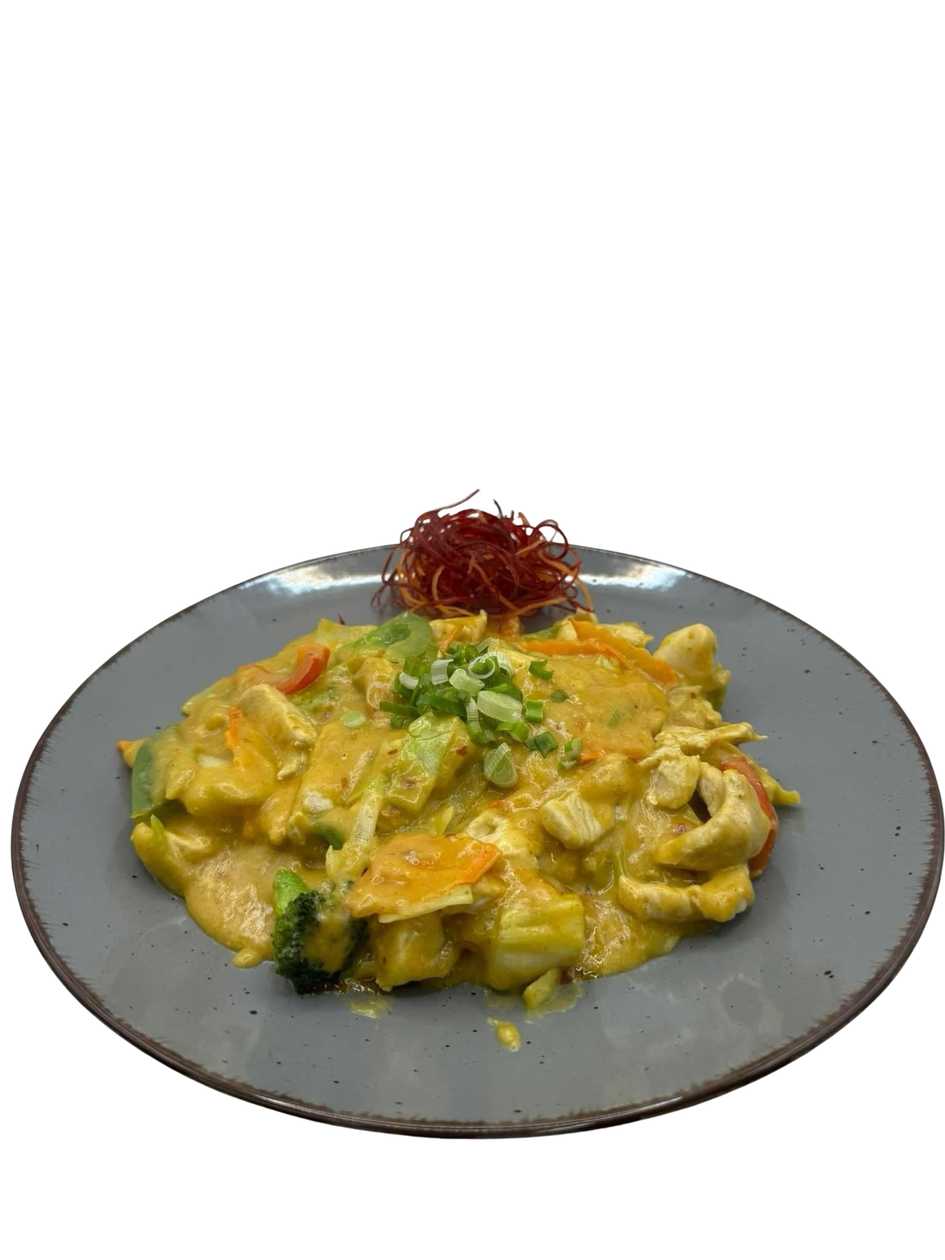 Pui cu curry galben