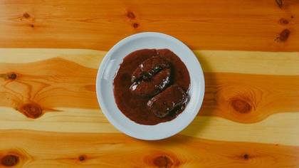 Fresh foie gras in a Madeira wine sauce