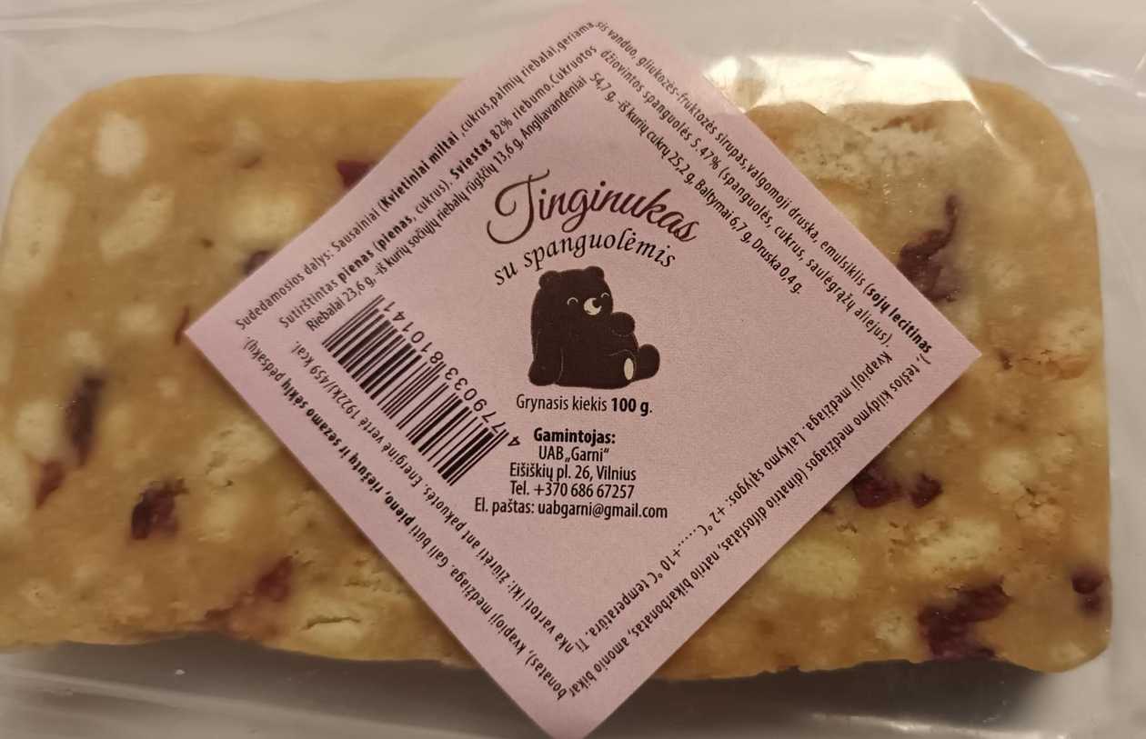 Cranberry Tinginukas (chocolate dessert) 100 g