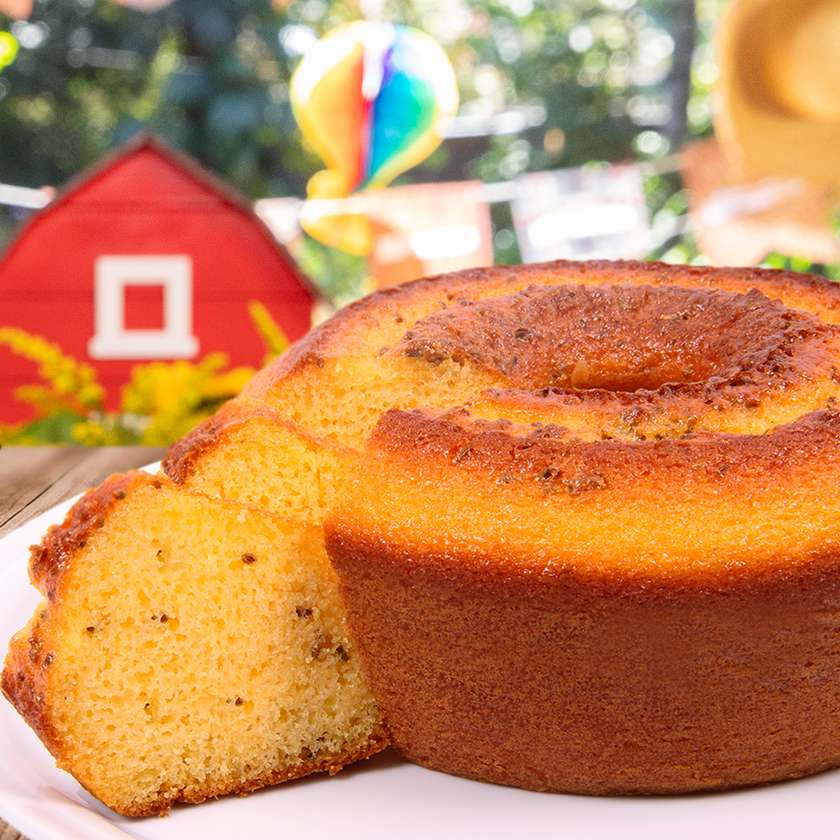 Cornmeal Cake with Fennel