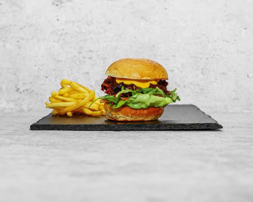 Hamburguer no Prato