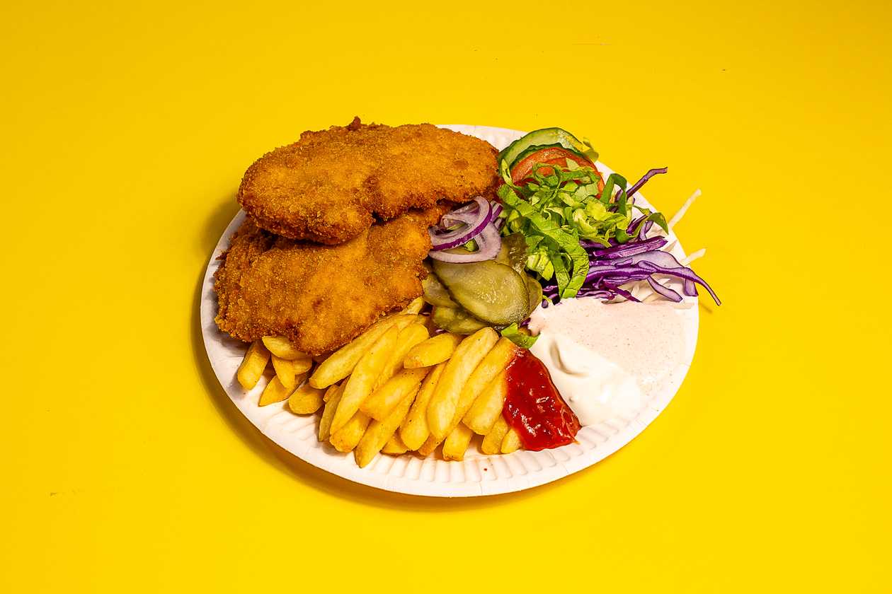 Schnitzel on a Plate