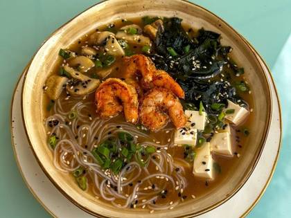 Miso Soup with Shrimp