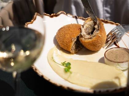 Chicken Kiev with Brie and Truffle Paste