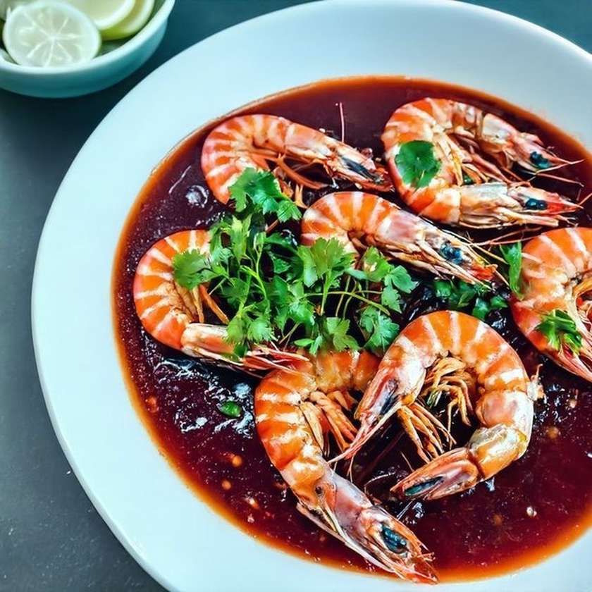 Gambas com Alho