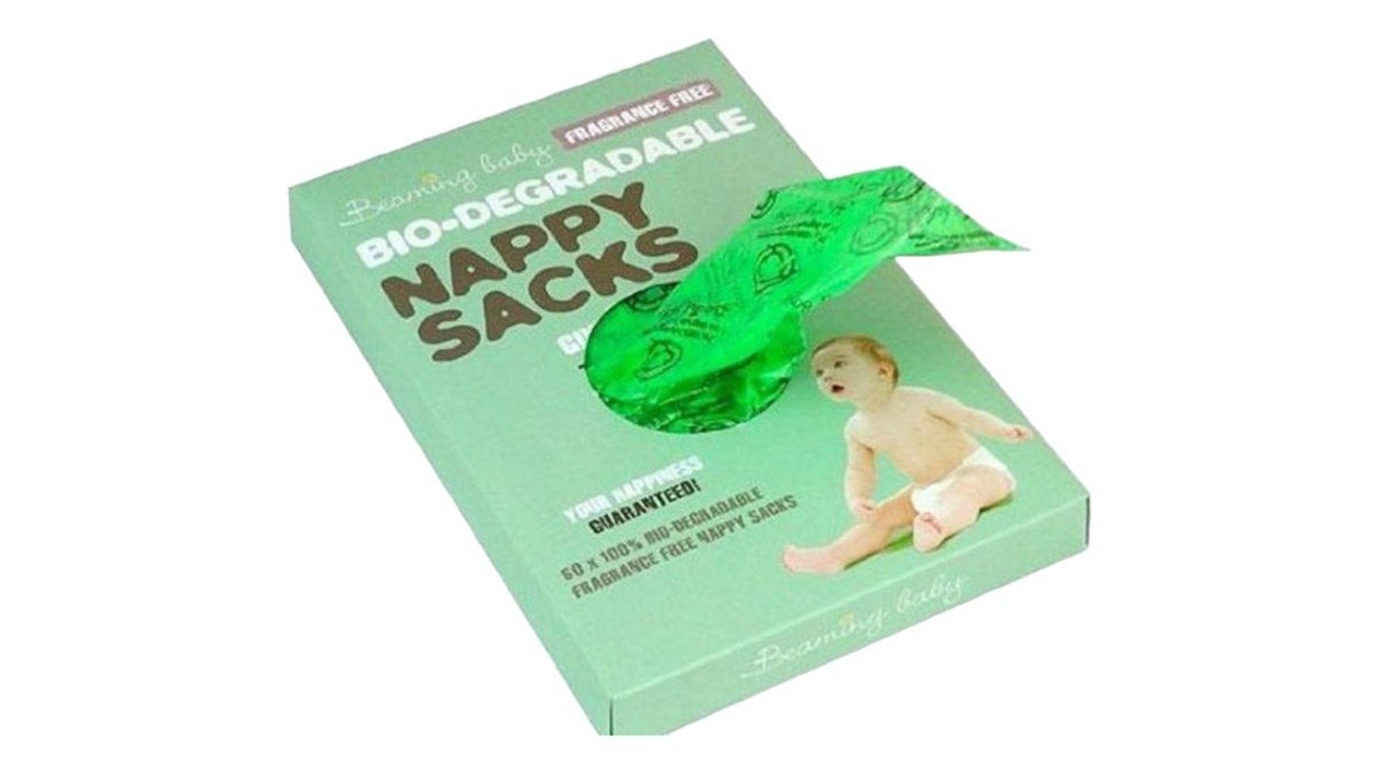 Beaming Nappy Sack Fragrance Free, X 60