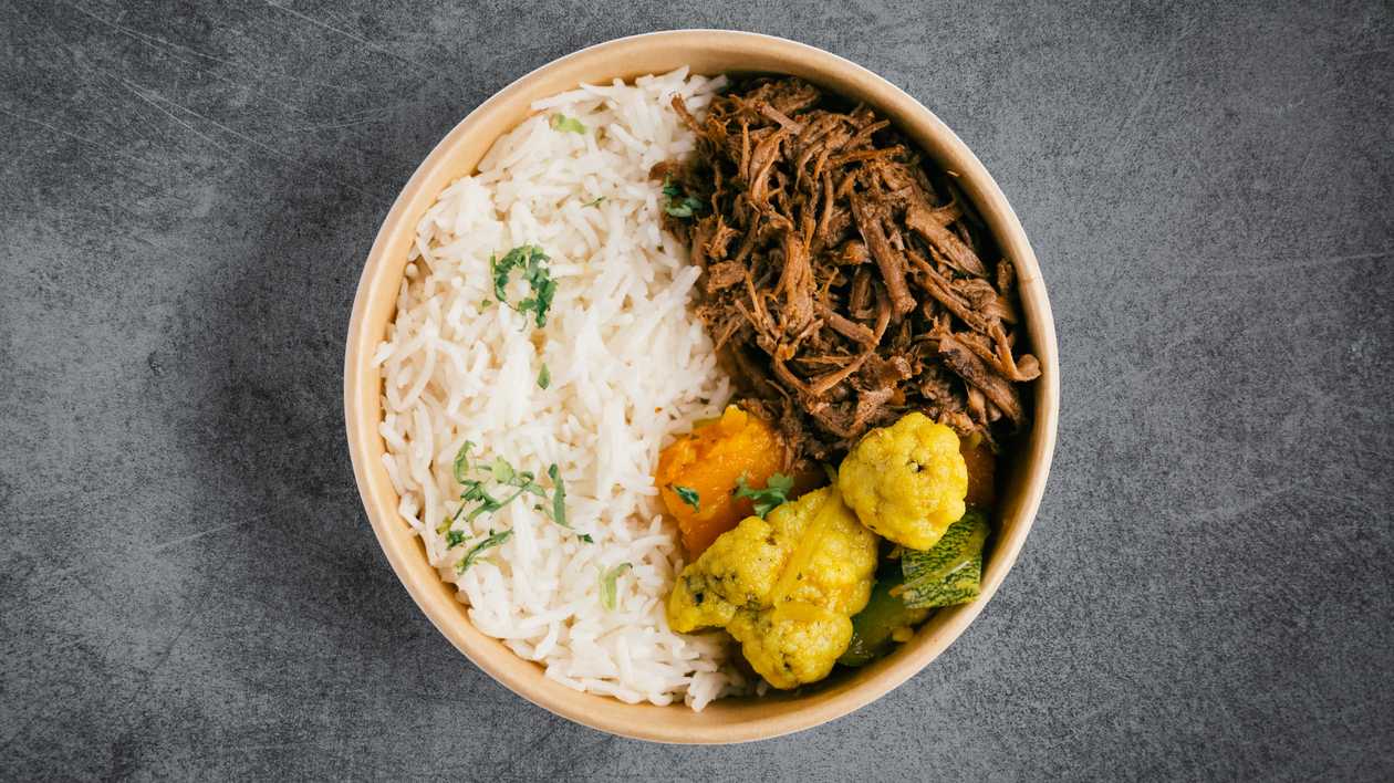 Pulled Beef Briskit Protein Rice Bowl NEW