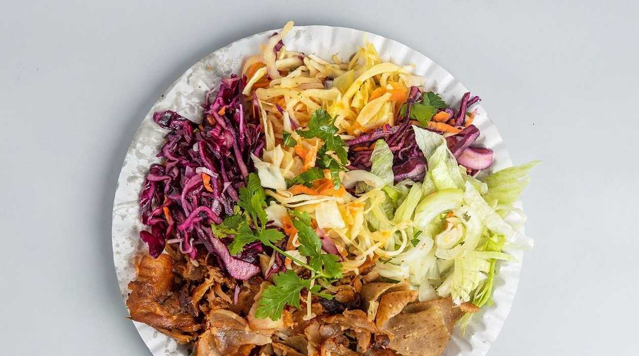 Double Veal Kebab with Vegetables