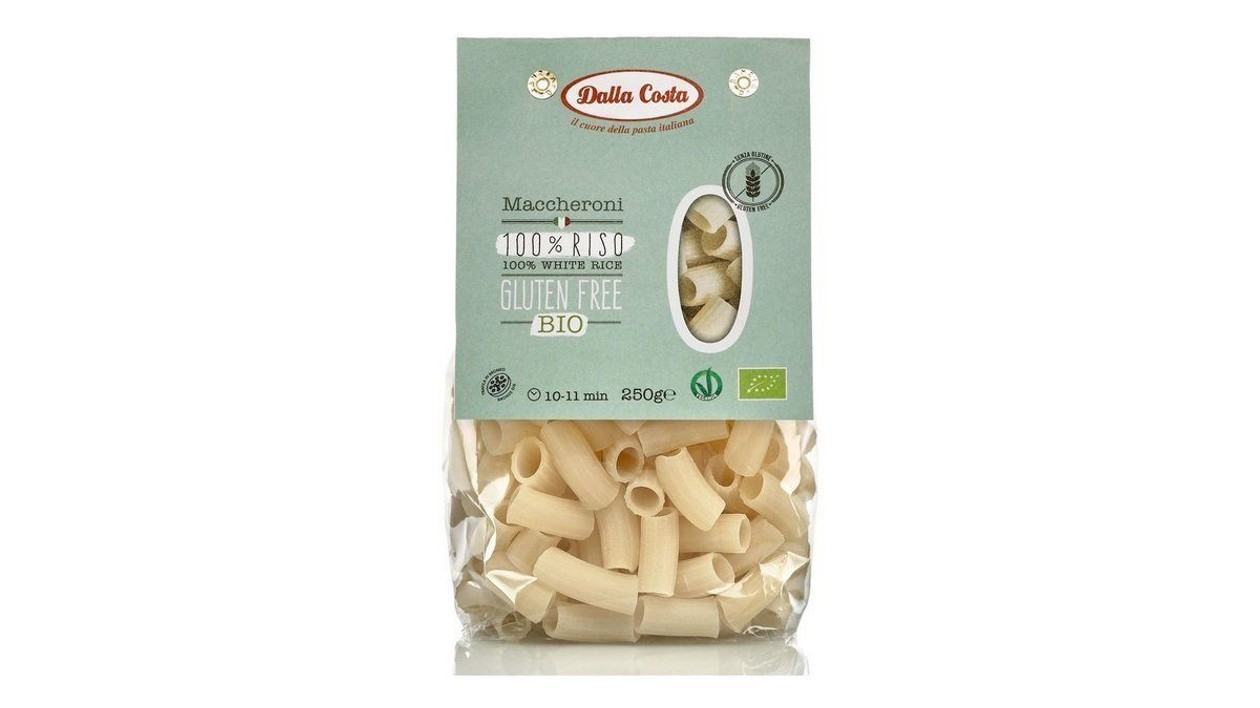 Organic 100% White Rice Maccheroni Gluten free, 250g