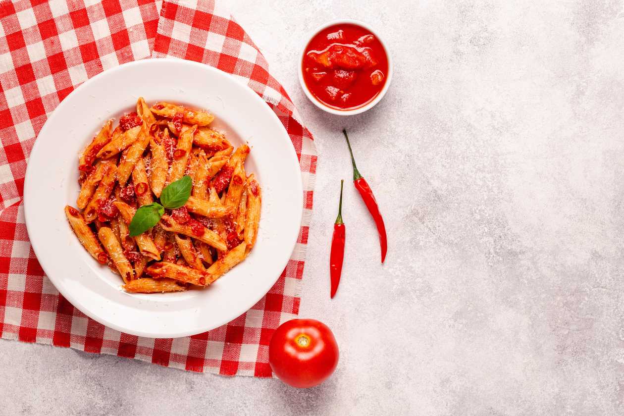 Rigatoni alla arabiata