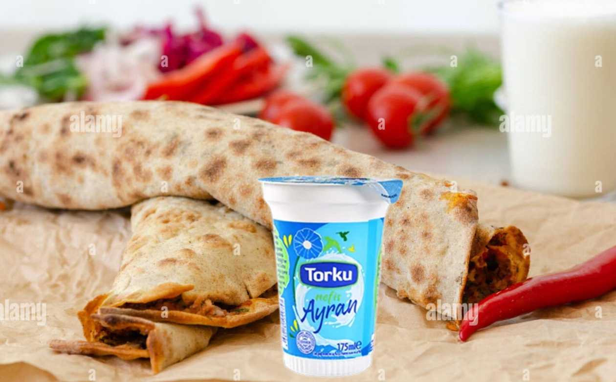 1 DÜRÜM LAHMACUN 🔥 ACILI🔥 35 sm🔥+ayran