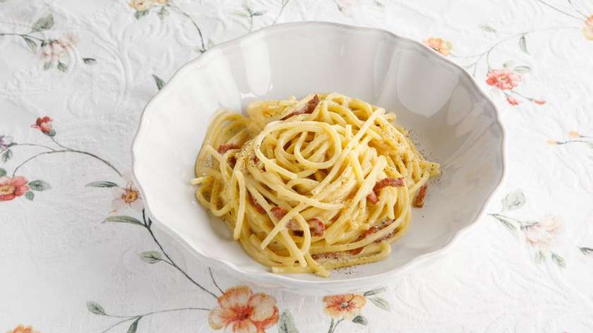 Spaghetti Carbonara With Parmigiano Reggiano