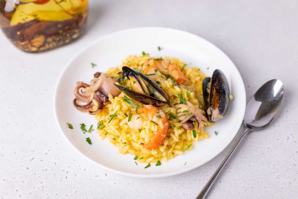 Risoto con frutti di mare