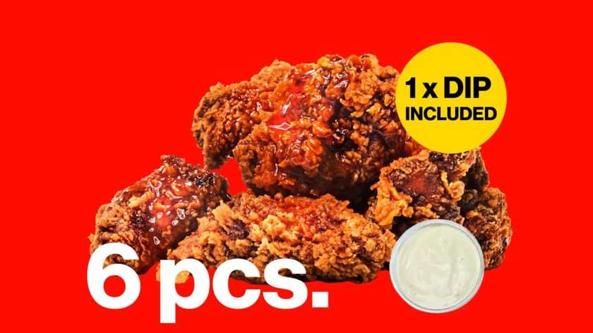 ORIGINAL.WINGS 6pcs + kot.DIP