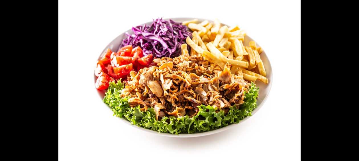 Double Chicken Kebab with Fries