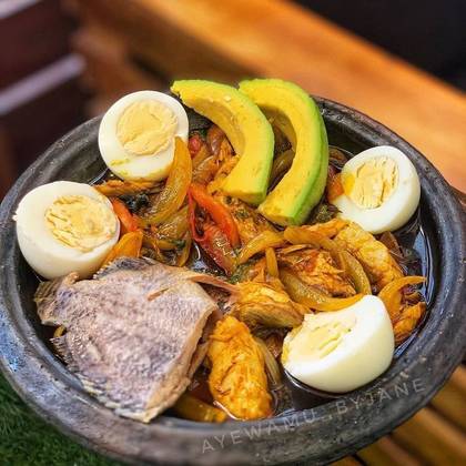 Garden Egg Stew with Tilapia