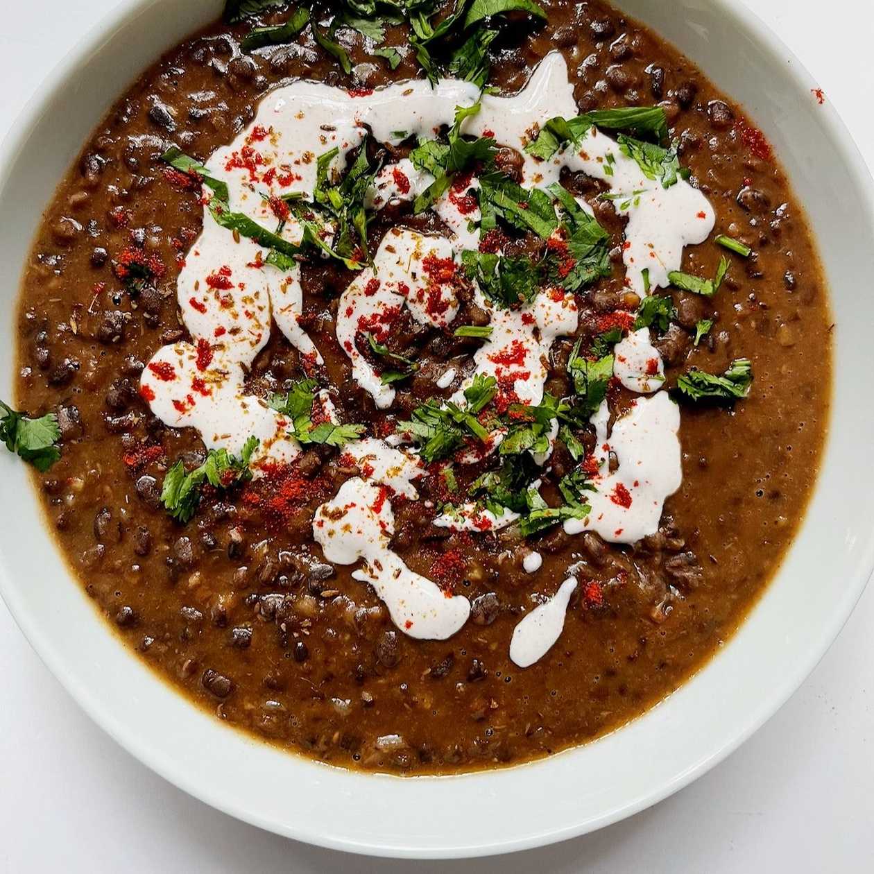 Vegan Dal Makhani ( Black Lentils with red beans)