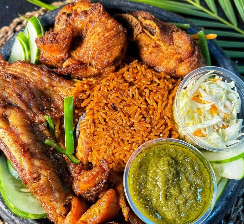 Jollof Rice & Turkey Chops