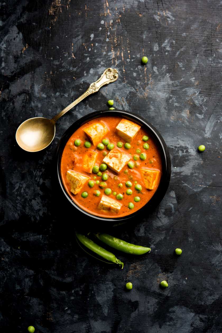 Paneer with Peas