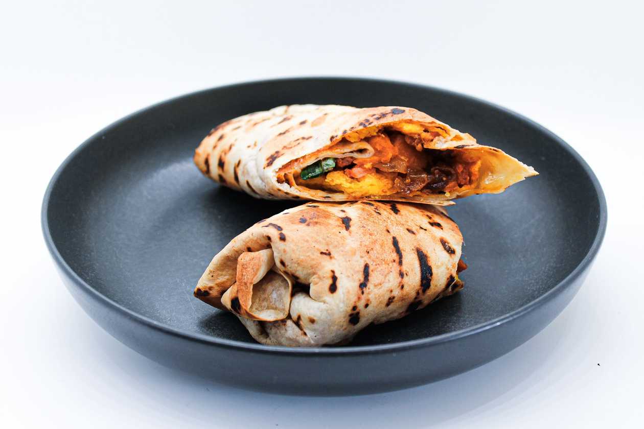 Chorizo Omelette & Sweet Potato Wrap