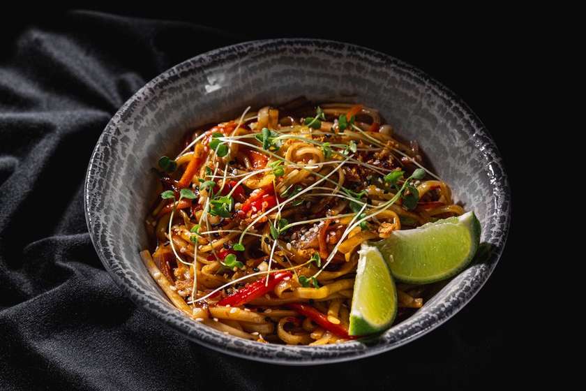 Noodles with vegetables