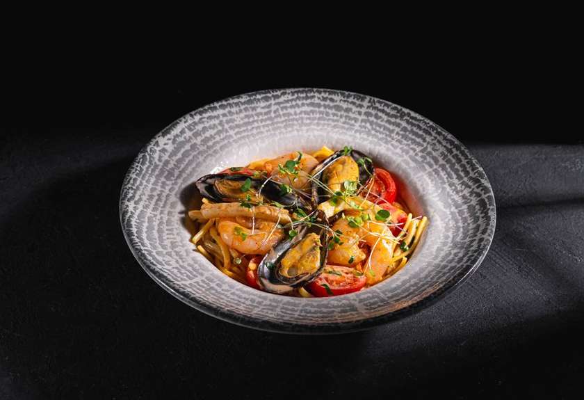Pasta with seafood