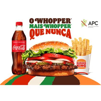 Menu Whopper® sem glúten