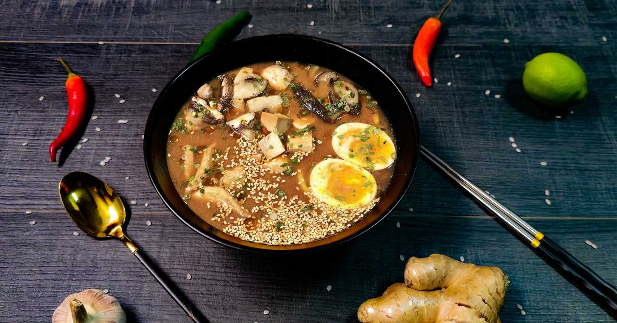 Miso ramen with chicken